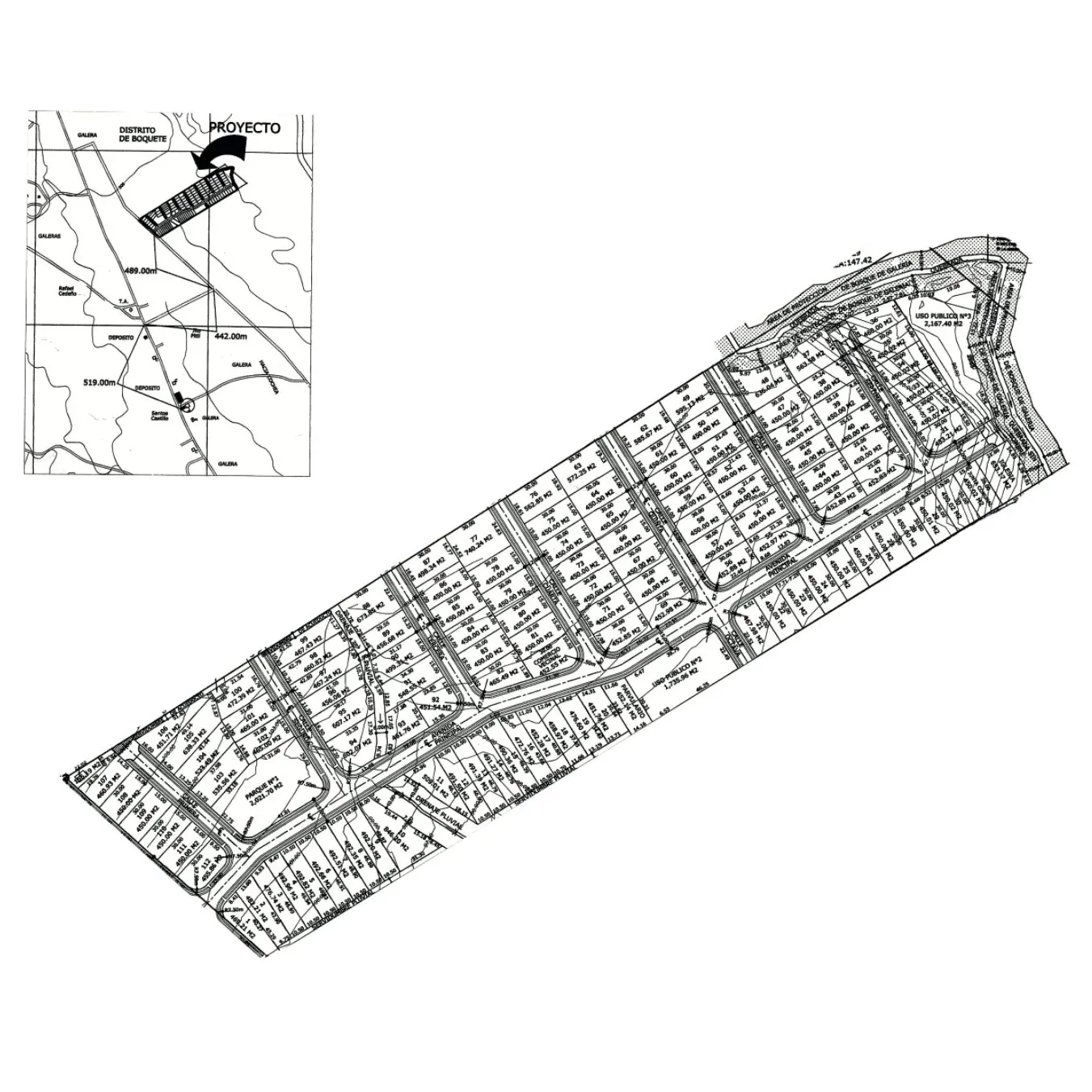 Imagen del Plano general de Altos de la Acequia con ubicación geográfica